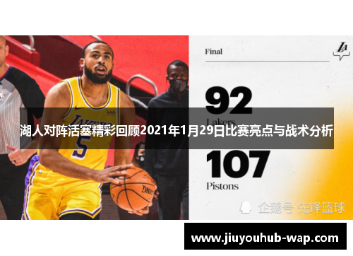 湖人对阵活塞精彩回顾2021年1月29日比赛亮点与战术分析